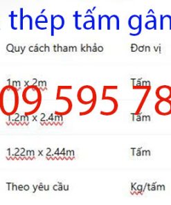 giá thép tấm gân 0.5mm